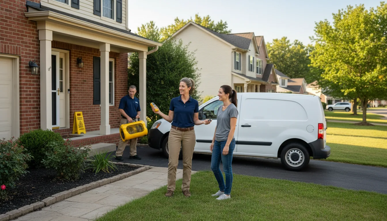 Residential water damage restoration in Riverside, CT
